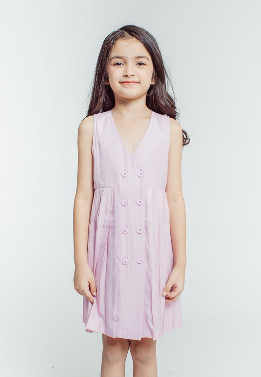 Mossimo Kids Girls Mitch Pink Pleated Dress - Mossimo PH