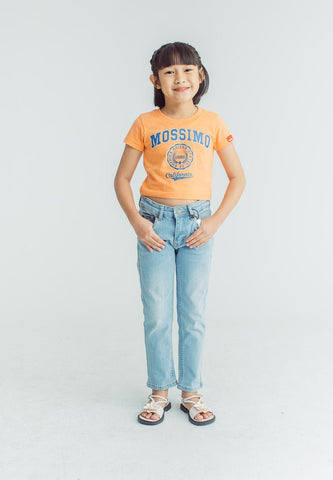 Mossimo Kids Girls Tangerine Basic Cropped Fit Tee - Mossimo PH
