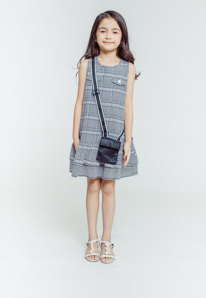 Mossimo Kids Girls Zoe Black Ruffle Hem Dress with Bag - Mossimo PH
