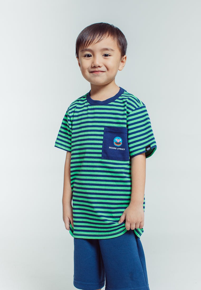 Mossimo Kids Green Blue Sesame Street with Flat Print on Pocket - Mossimo PH