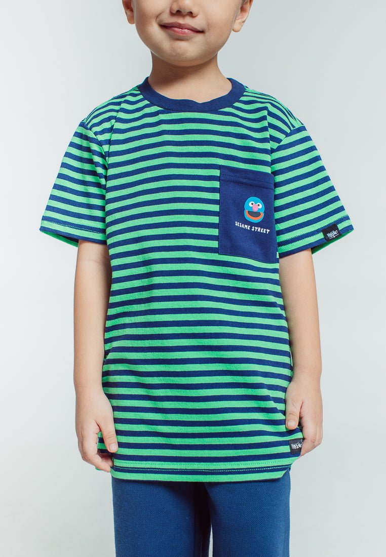 Mossimo Kids Green Blue Sesame Street with Flat Print on Pocket - Mossimo PH