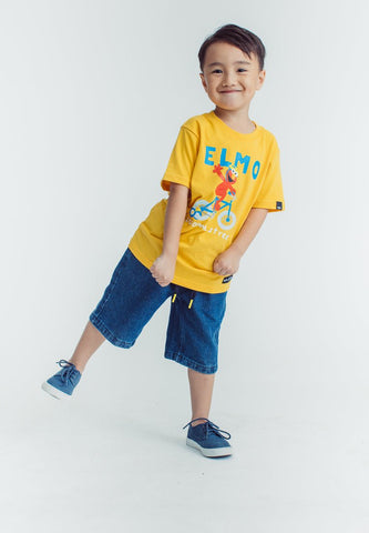 Mossimo Kids Old Gold Sesame Street Elmo Printed Shirt - Mossimo PH