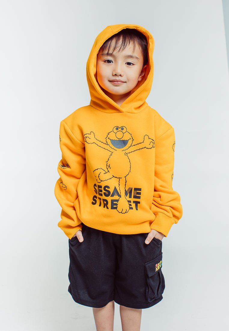 Mossimo Kids Orange Ochre Sesame Street Printed Hoodie - Mossimo PH