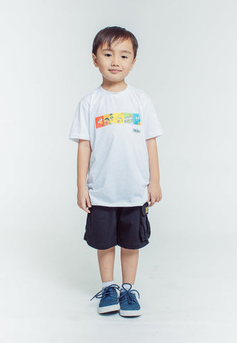 Mossimo Kids White Black Sesame Street Printed Shirt and Short Set - Mossimo PH