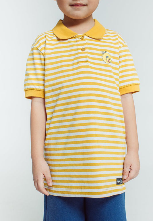 Mossimo Kids White Mustard Sesame Street Big Bird Polo Shirt - Mossimo PH