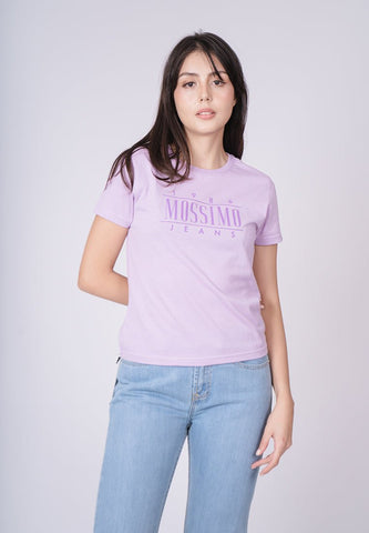 Mossimo Lavander Frost with 1986 Branding High Density Print Classic Fit Tee - Mossimo PH
