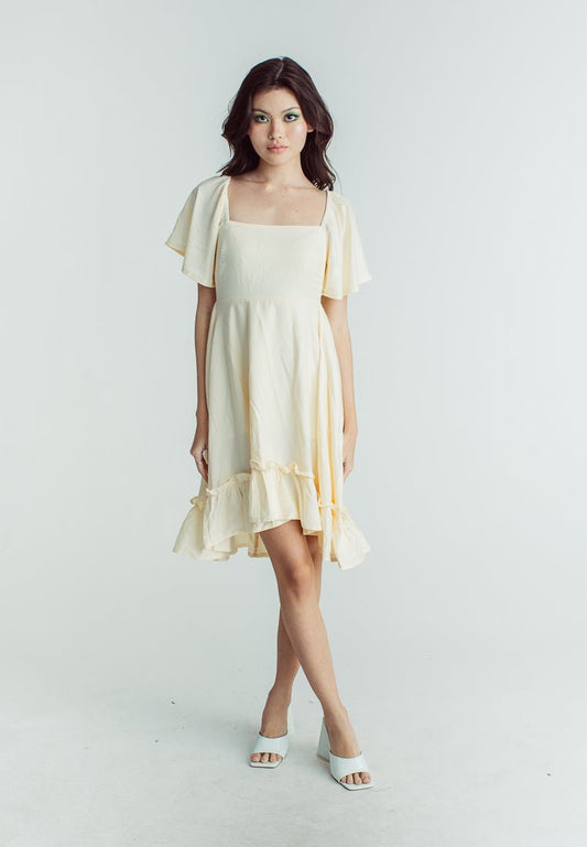 Mossimo Mariel Off White Square Nech High Low Dress - Mossimo PH