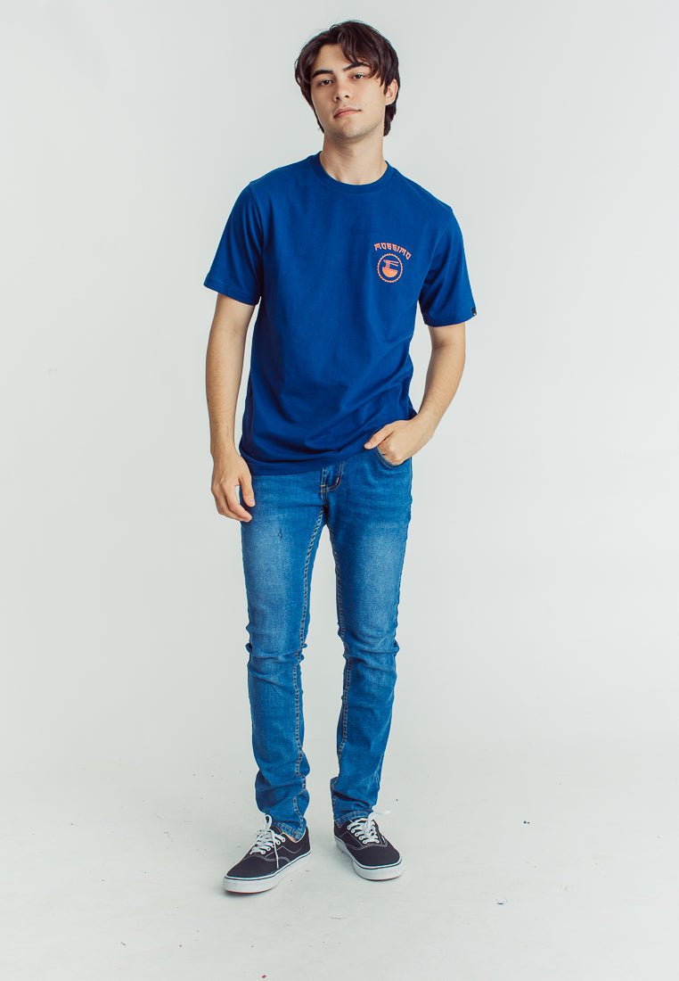 Mossimo Midnight Blue Comfort Fit Tee with Flat Print - Mossimo PH