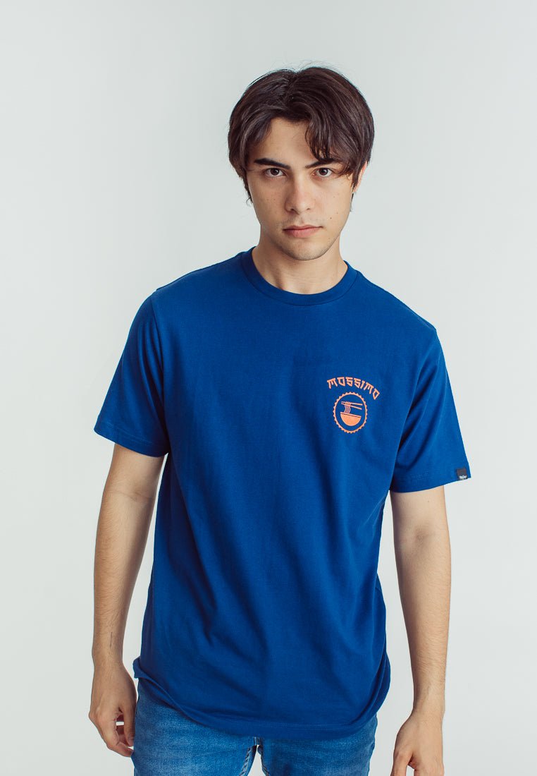 Mossimo Midnight Blue Comfort Fit Tee with Flat Print - Mossimo PH