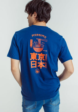 Mossimo Midnight Blue Comfort Fit Tee with Flat Print - Mossimo PH