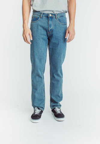 Mossimo Mikael Medium Blue Straight Mid Rise Jeans - Mossimo PH