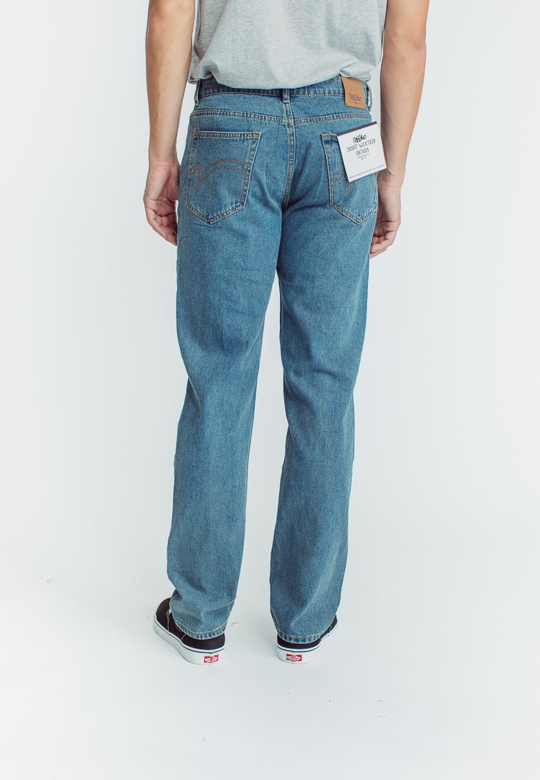 Mossimo Mikael Medium Blue Straight Mid Rise Jeans - Mossimo PH