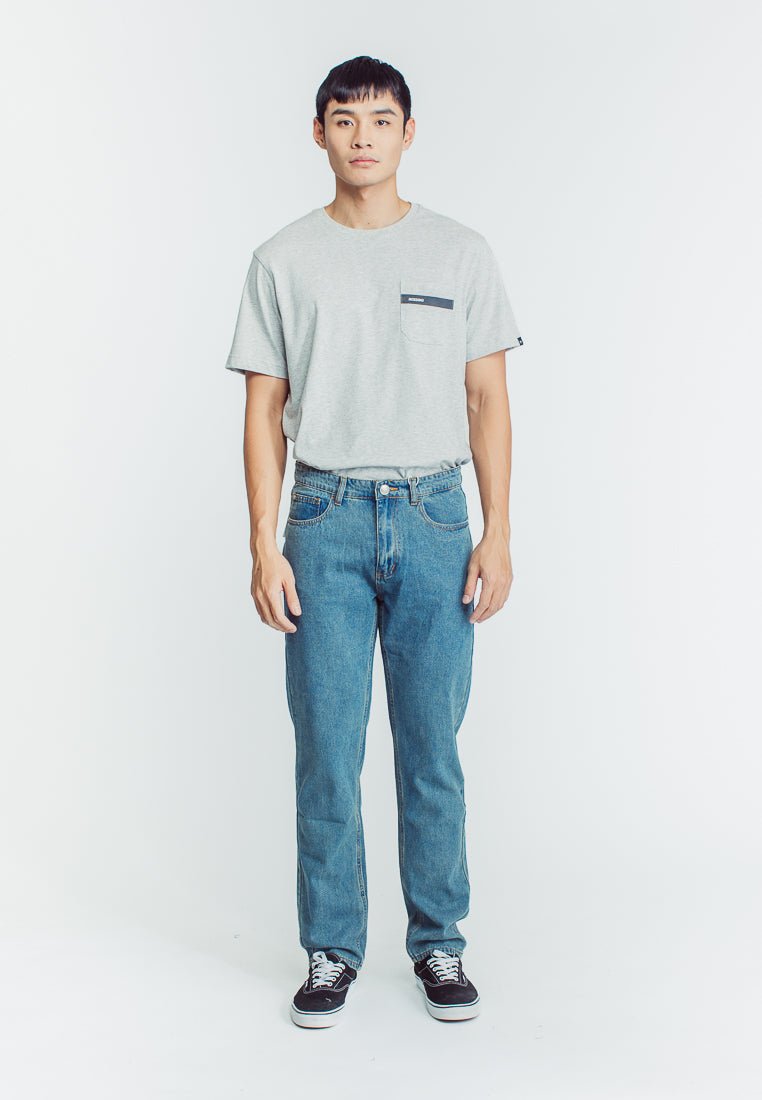 Mossimo Mikael Medium Blue Straight Mid Rise Jeans - Mossimo PH
