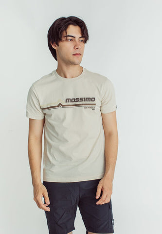 Mossimo Oat Basic Round Neck with Flat Print Muscle Fit Tee - Mossimo PH