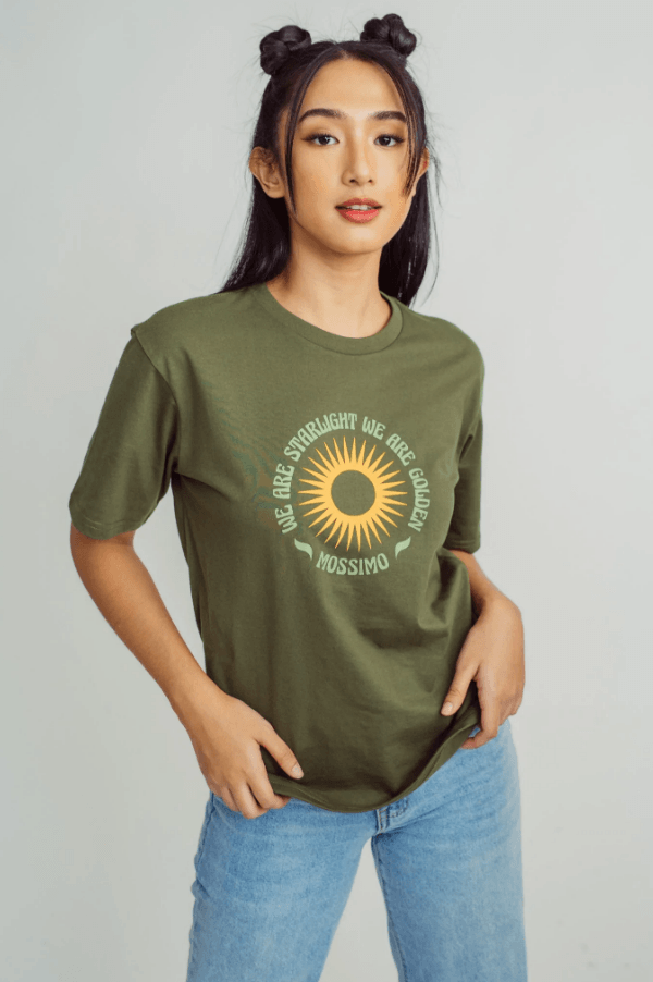 Mossimo Olive Mossimo Flat Print Modern Fit Tee - Mossimo PH