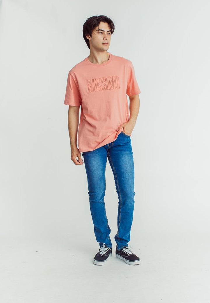 Mossimo Premium Lobster Bisque Modern Fit Tee with Embroidery and Rubber Inside - Mossimo PH