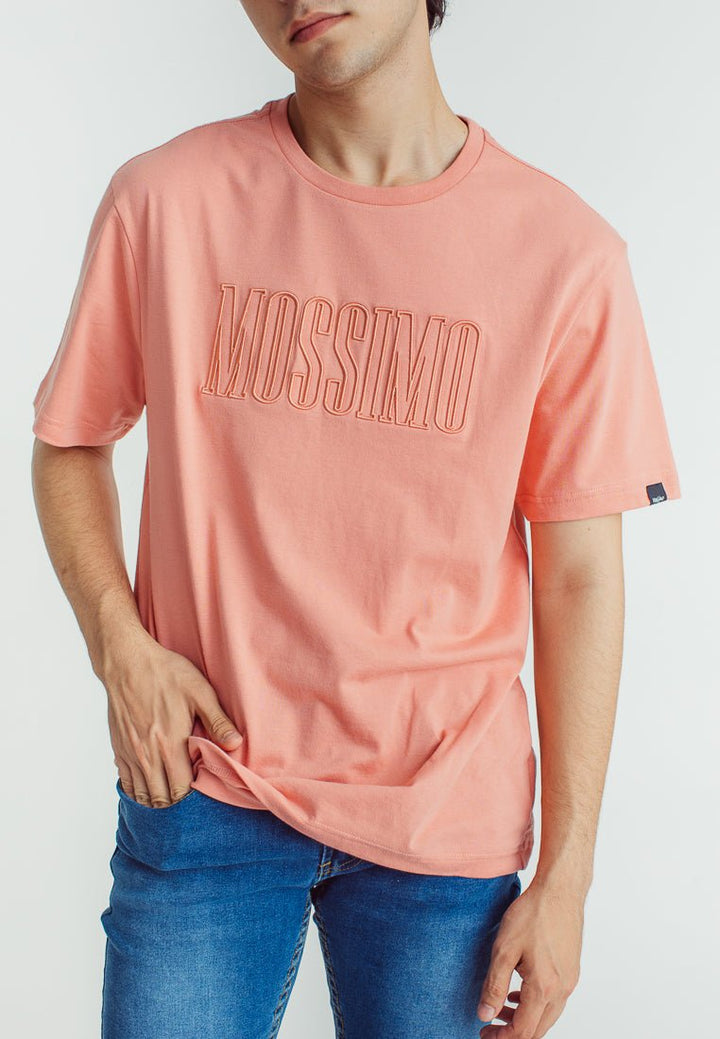 Mossimo Premium Lobster Bisque Modern Fit Tee with Embroidery and Rubber Inside - Mossimo PH