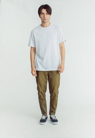 Mossimo Premium White Modern Fit Tee with Embroidery and Rubber Inside - Mossimo PH
