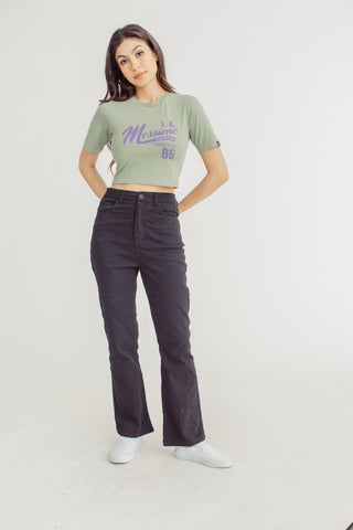Mossimo Premium with LA Big Retro Branding Design with Crack Print Retro Cropped Fit Tee - Mossimo PH