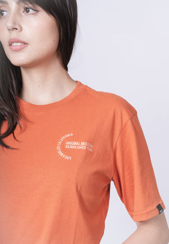 Mossimo Rust L.A Cali with Embroidery Modern Cropped Fit Tee - Mossimo PH