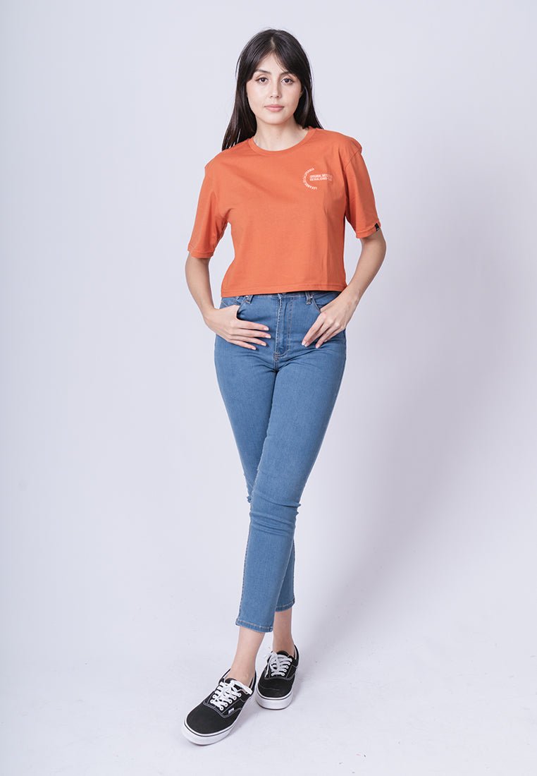 Mossimo Rust L.A Cali with Embroidery Modern Cropped Fit Tee - Mossimo PH