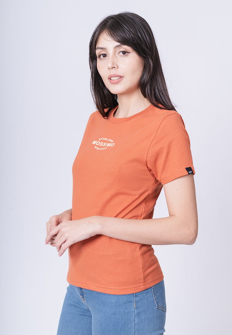 Mossimo Rust with Small Branding High Density Print Classic Fit Tee - Mossimo PH