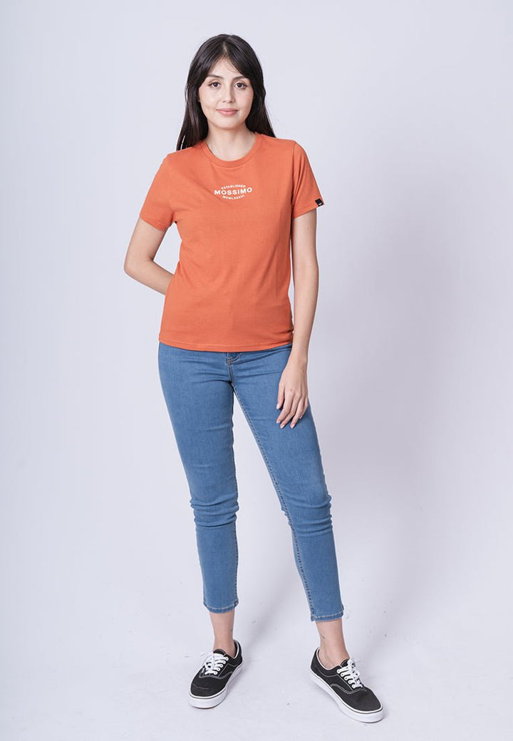 Mossimo Rust with Small Branding High Density Print Classic Fit Tee - Mossimo PH