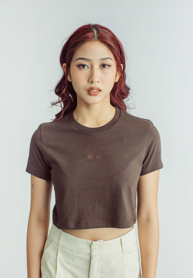 Mossimo Sharlene Choco Brown Vintage Cropped Fit Tee - Mossimo PH