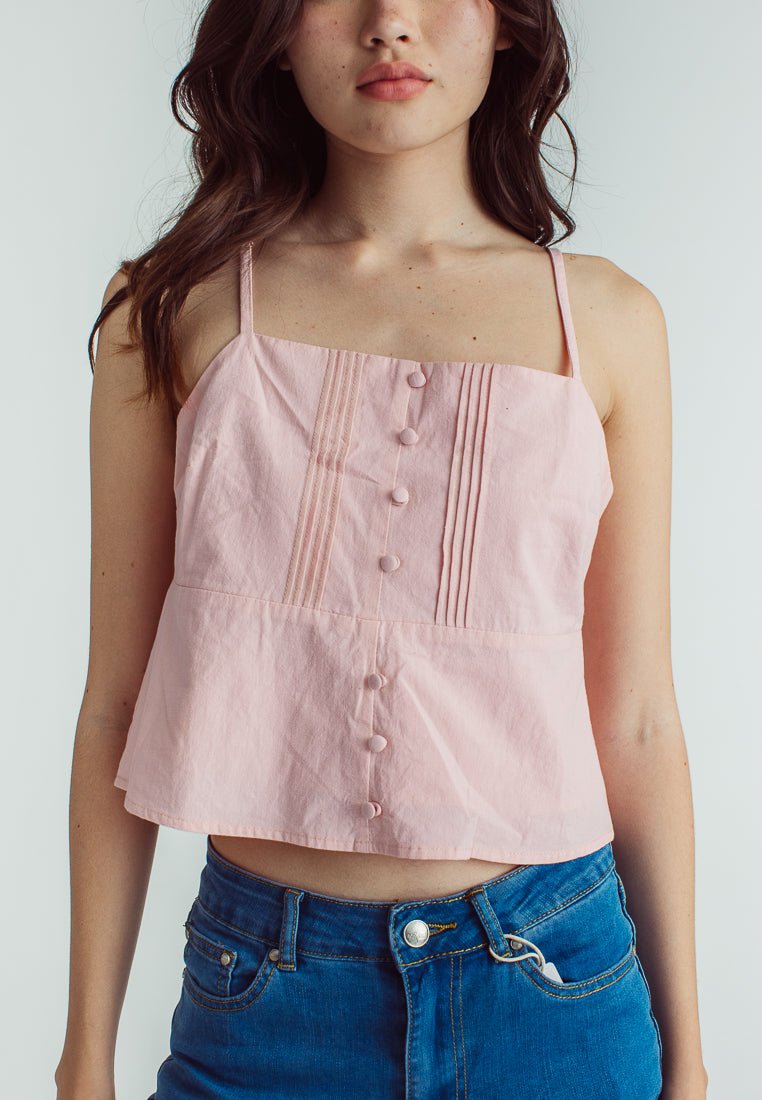 Mossimo Sheryl Pink Buttondown Peplum Top - Mossimo PH
