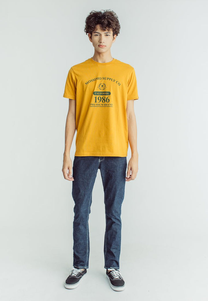 Mossimo Sunflower Basic Round Neck Classic Fit Tee with Flat Print - Mossimo PH