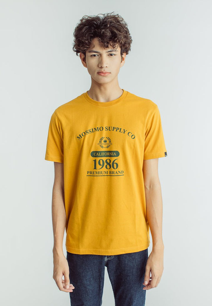 Mossimo Sunflower Basic Round Neck Classic Fit Tee with Flat Print - Mossimo PH