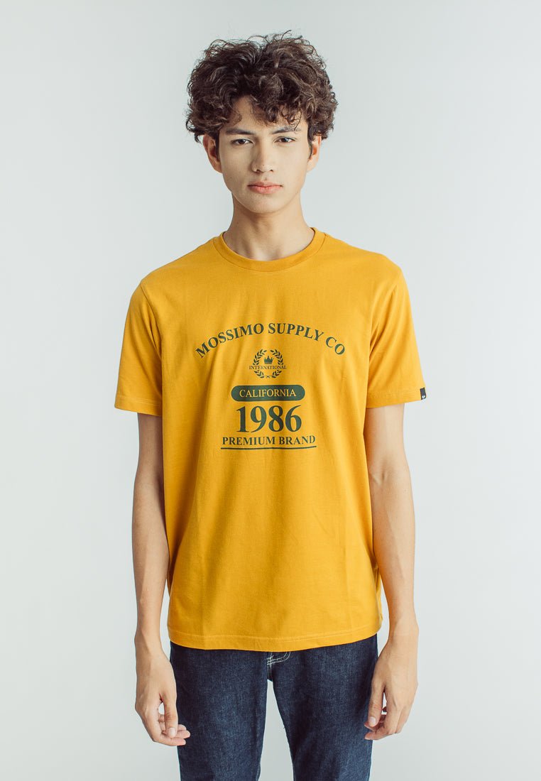 Mossimo Sunflower Basic Round Neck Classic Fit Tee with Flat Print - Mossimo PH