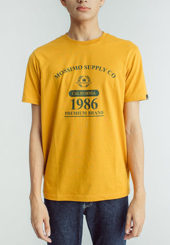 Mossimo Sunflower Basic Round Neck Classic Fit Tee with Flat Print - Mossimo PH