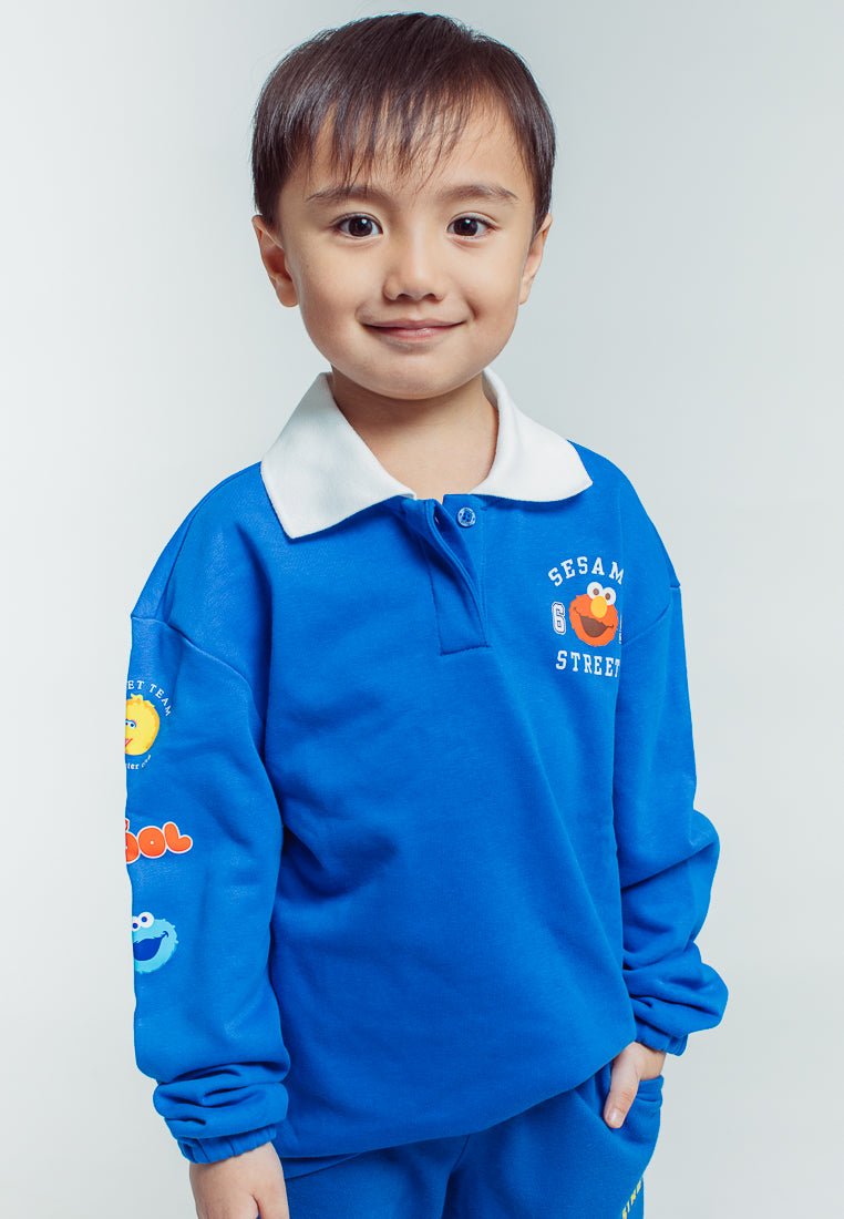 Mossimo True Blue Sesame Street Collared Longsleeve Kids Shirt - Mossimo PH