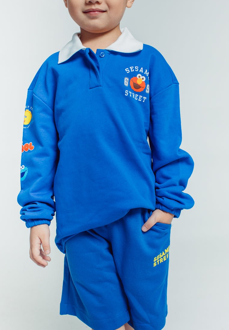 Mossimo True Blue Sesame Street Collared Longsleeve Kids Shirt - Mossimo PH