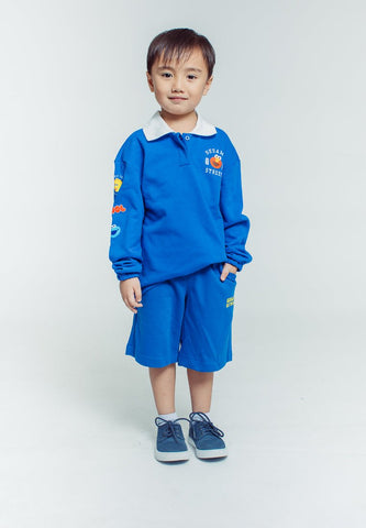 Mossimo True Blue Sesame Street Collared Longsleeve Kids Shirt - Mossimo PH