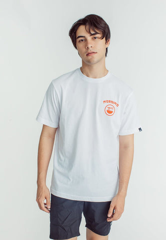 Mossimo White Comfort Fit Tee with Flat Print - Mossimo PH