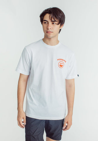 Mossimo White Comfort Fit Tee with Flat Print - Mossimo PH