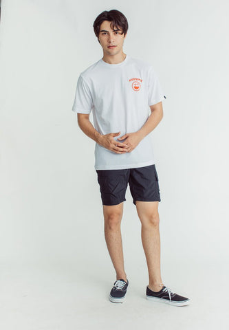 Mossimo White Comfort Fit Tee with Flat Print - Mossimo PH