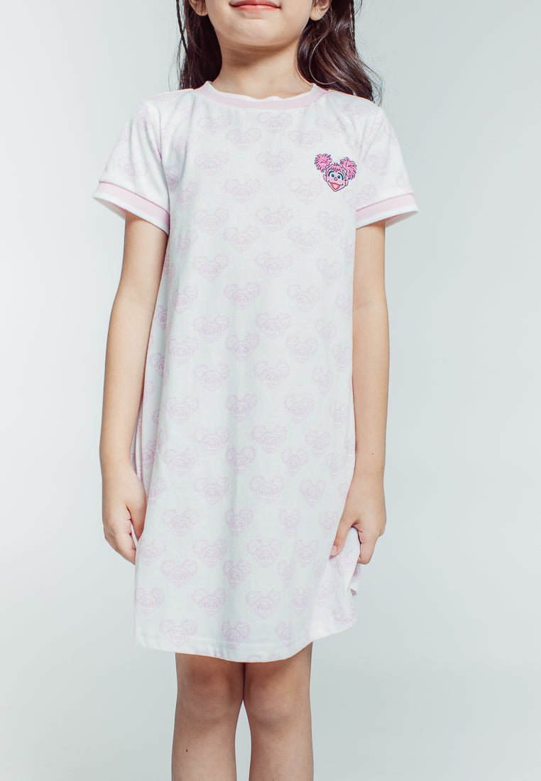 Mossimo White Sesame Street Kids Girls Overall Printed Dress - Mossimo PH