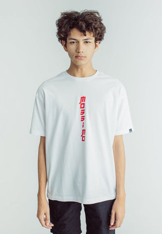 Mossimo White Urban Fit Tee with Flat Print - Mossimo PH