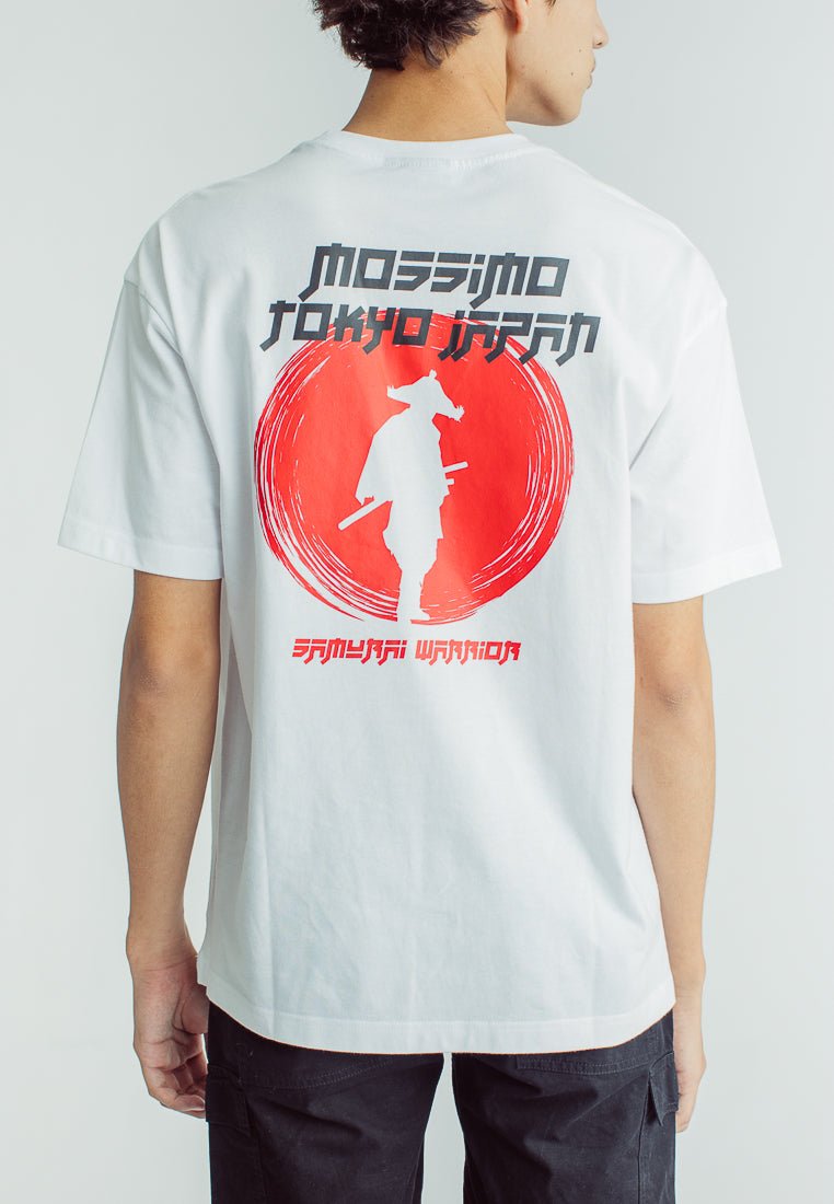 Mossimo White Urban Fit Tee with Flat Print - Mossimo PH