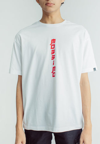 Mossimo White Urban Fit Tee with Flat Print - Mossimo PH