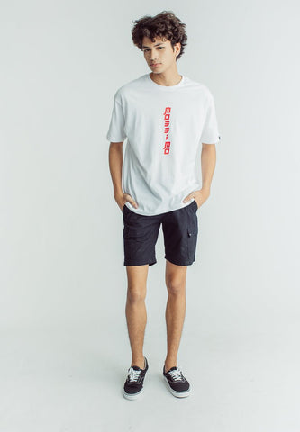 Mossimo White Urban Fit Tee with Flat Print - Mossimo PH