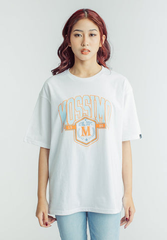 Mossimo White with Big Branding Soft Touch with High Density Oversized Fit Tee - Mossimo PH