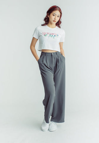 Mossimo White with High Density Print and Soft Touch Vintage Cropped Fit Tee - Mossimo PH