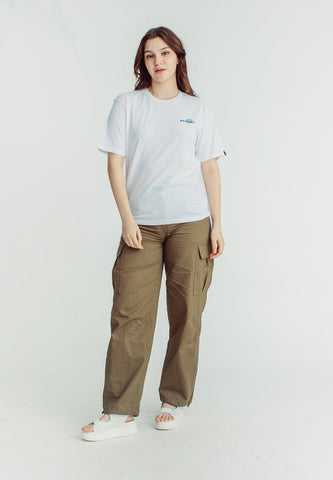 Mossimo White with Lips Flat Print Modern Fit Tee - Mossimo PH