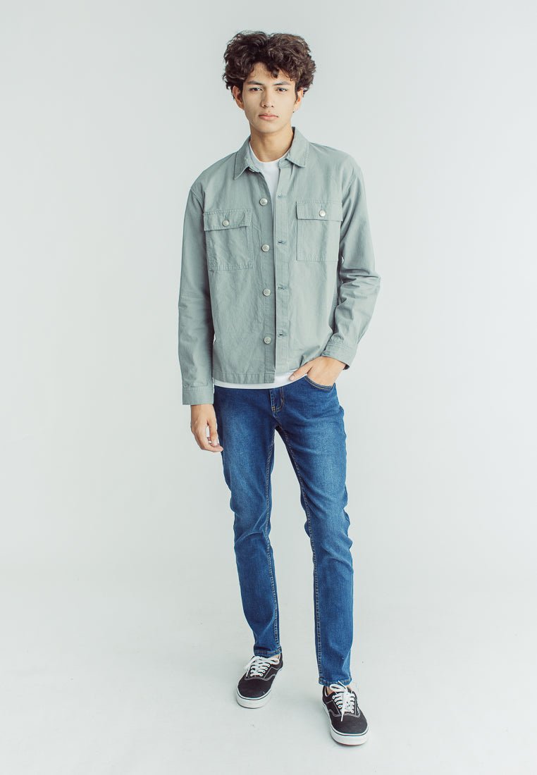 Mossimo Xander Light Gray Oversized Jacket - Mossimo PH