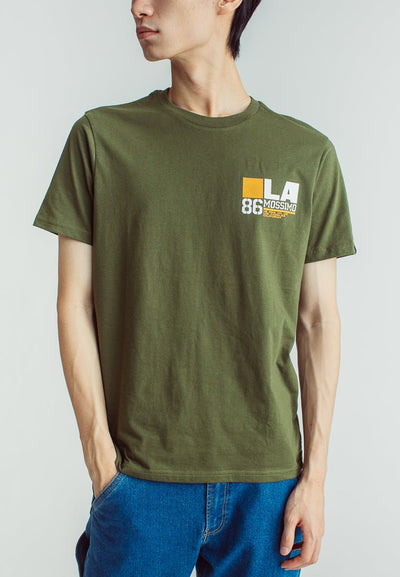 Muscle Fit Basic Round Neck Tee with High Density Print Tee - Mossimo PH
