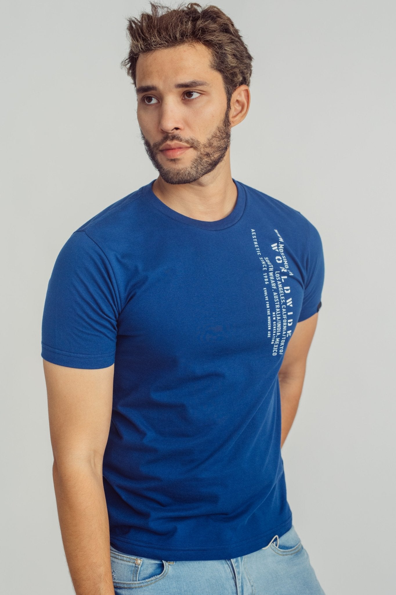 Muscle Fit Tee with Flat Print - Mossimo PH